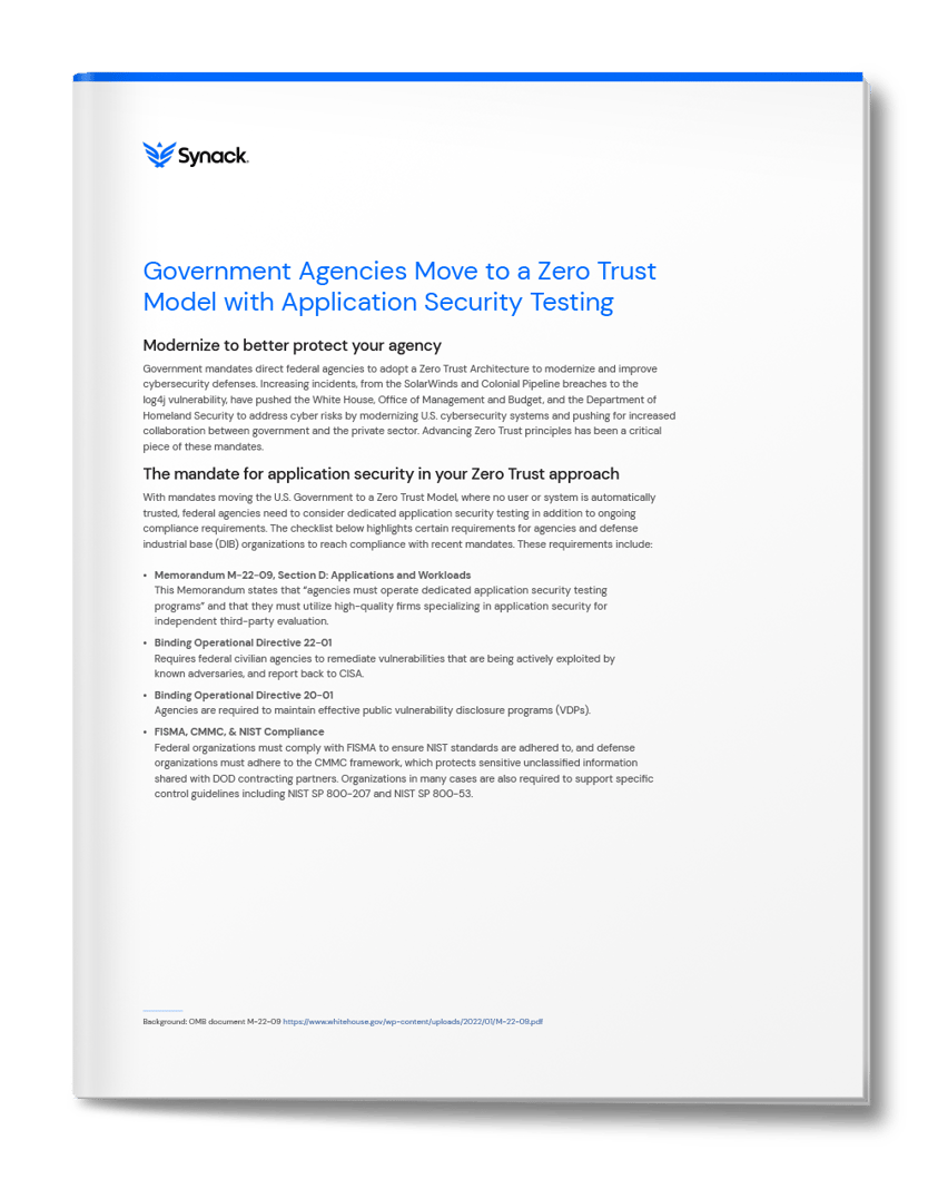 Zero Trust Model Government Solution Brief